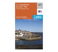Ordnance Survey Explorer 371 St Andrews & East Fife Map With Digital Version, Orange One Size