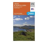 Ordnance Survey Explorer 376 Oban & North Lorn Map With Digital Version, Orange One Size