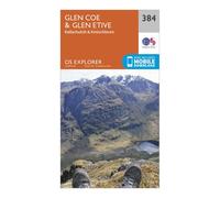 Ordnance Survey Explorer 384 Glen Coe & Glen Etive Map With Digital Version One Size
