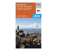 Ordnance Survey Explorer 392 Ben Nevis Map With Digital Version, Orange One Size