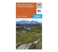 Ordnance Survey Explorer 397 Rum, Eigg, Muck, Canna & Sanday Map With Digital Version, Orange One Size