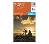 Ordnance Survey Explorer 400 Loch Lochy & Glen Roy Map With Digital Version, Orange One Size