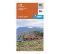 Ordnance Survey Explorer 412 Skye - Sleat Map With Digital Version, Orange One Size