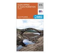 Ordnance Survey Explorer 415 Glen Affric & Glen Moriston Map With Digital Version, Orange One Size
