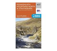 Ordnance Survey Explorer 417 Monadhliath Mountains North & Strathdearn Map With Digital Version One Size