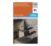 Ordnance Survey Explorer 424 Buckie & Keith Map With Digital Version - Orange, Orange