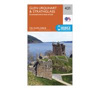 Ordnance Survey Explorer 431 Glen Urquhart & Strathglass Map With Digital Version - Orange, Orange