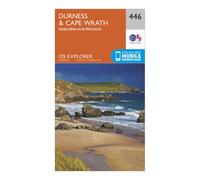 Ordnance Survey Explorer 446 Durness & Cape Wrath Map With Digital Version, Orange One Size