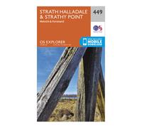 Ordnance Survey Explorer 449 Strath Halladale & Strathy Point Map With Digital Version - Orange, Orange