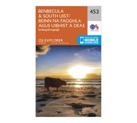 Ordnance Survey Explorer 453 Benbecula & South Uist Map With Digital Version - Orange, Orange