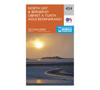 Ordnance Survey Explorer 454 North Uist & Berneray Map With Digital Version, Orange One Size
