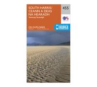 Ordnance Survey Explorer 455 South Harris Map With Digital Version - Orange, Orange