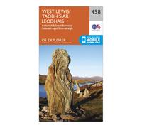 Ordnance Survey Explorer 458 West Lewis Map With Digital Version, Orange One Size