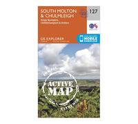Ordnance Survey Explorer Active 127 South Molton & Chulmleigh Map With Digital Version, Orange One Size