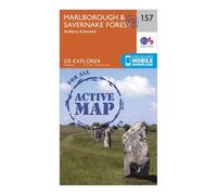 Ordnance Survey Explorer Active 157 Marlborough & Savernake Forest Map With Digital Version, Orange One Size
