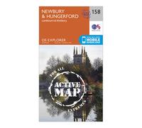 Ordnance Survey Explorer Active 158 Newbury & Hungerford Map With Digital Version One Size
