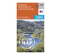 Ordnance Survey Explorer Active 159 Reading, Wokingshire & Pangbourne Map With Digital Version One Size