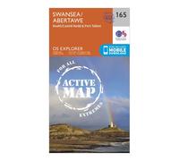Ordnance Survey Explorer Active 165 Swansea, Neath & Port Talbot Map With Digital Version, Orange One Size