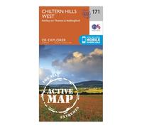 Explorer Active 171 Chiltern Hills West, Henley-On-Thames & Wallingford Map With Digital Version - Orange, Orange One Size