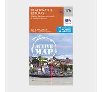 Ordnance Survey Explorer Active 176 Blackwater Estuary Map With Digital Version, Orange One Size
