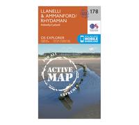 Ordnance Survey Explorer Active 178 Llanelli & Ammanford Map With Digital Version One Size