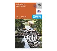 Ordnance Survey Explorer Active 180 Oxford, Witney & Woodstock Map With Digital Version, Orange One Size