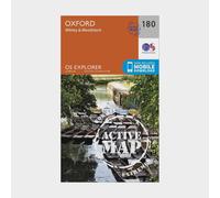 Ordnance Survey Explorer Active 180 Oxford, Witney & Woodstock Map With Digital Version, Orange One Size