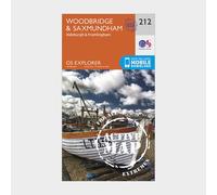 Ordnance Survey Explorer Active 212 Woodbridge & Saxmundham Map With Digital Version - Orange, Orange
