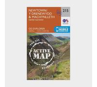 Ordnance Survey Explorer Active 215 Newton & Llanfair Caereinion Map With Digital Version, Orange One Size