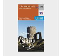 Ordnance Survey Explorer Active 246 Loughborough, Melton Mowbray & Syston Map With Digital Version, Orange One Size