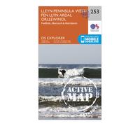 Ordnance Survey Explorer Active 253 Lleyn Peninsula West Map With Digital Version, Orange One Size