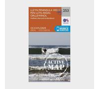 Ordnance Survey Explorer Active 253 Lleyn Peninsula West Map With Digital Version, Orange One Size