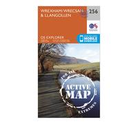 Ordnance Survey Explorer Active 256 Wrexham & Llangollen Map With Digital Version One Size
