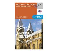 Ordnance Survey Explorer Active 271 Newark-on-Trent Map With Digital Version, Orange One Size