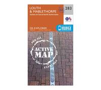 Ordnance Survey Explorer Active 283 Louth & Mablethorpe Map With Digital Version - Orange, Orange
