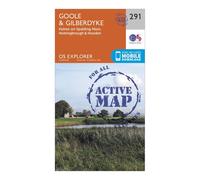 Ordnance Survey Explorer Active 291 Goole & Gilberdyke Map With Digital Version, Orange One Size