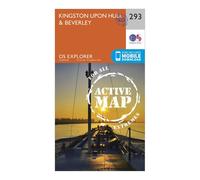 Ordnance Survey Explorer Active 293 Kingston upon Hill & Beverley Map With Digital Version, Orange One Size