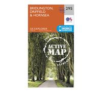 Ordnance Survey Explorer Active 295 Bridlington, Driffield & Hornsea Map With Digital Version, Orange One Size