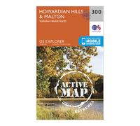 Ordnance Survey Explorer Active 300 Howardian Hills & Malton Map With Digital Version One Size
