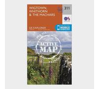 Ordnance Survey Explorer Active 311 Wigtown, Whithorn & The Machars Map With Digital Version, Orange One Size