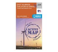 Ordnance Survey Explorer Active 334 East Kilbride, Galston & Darvel Map With Digital Version, Orange One Size