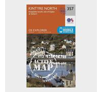 Ordnance Survey Explorer Active 357 Kintyre North Map With Digital Version One Size