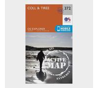 Ordnance Survey Explorer Active 372 Coll & Tiree Map With Digital Version, Orange One Size
