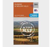 Ordnance Survey Explorer Active 380 Dundee & Sidlaw Hills Map With Digital Version - Orange, Orange