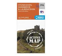 Ordnance Survey Explorer Active 396 Stonehaven, Inverbervie & Laurencekirk Map With Digital Version One Size