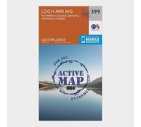 Ordnance Survey Explorer Active 399 Loch Arkaig Map With Digital Version, Orange One Size