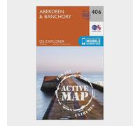 Ordnance Survey Explorer Active 406 Aberdeen & Banchory Map With Digital Version One Size