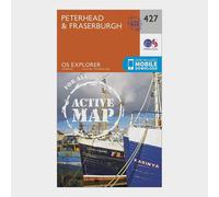 Ordnance Survey Explorer Active 427 Peterhead & Fraserburgh Map With Digital Version One Size
