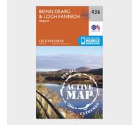 Ordnance Survey Explorer Active 436 Beinn Dearg & Loch Fannich Map With Digital Version One Size