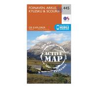 Ordnance Survey Explorer Active 445 Foinaven, Arkle, Kylesku & Scourie Map With Digital Version One Size